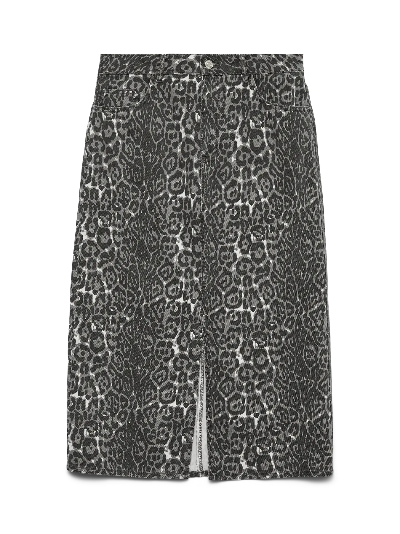 VM VERI HW LEOPARD CALF SKIRT - BLACK
