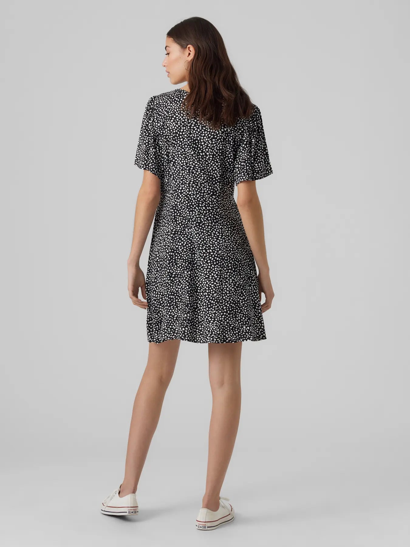VM ALBA PRINTED DRESS - BLACK DOT