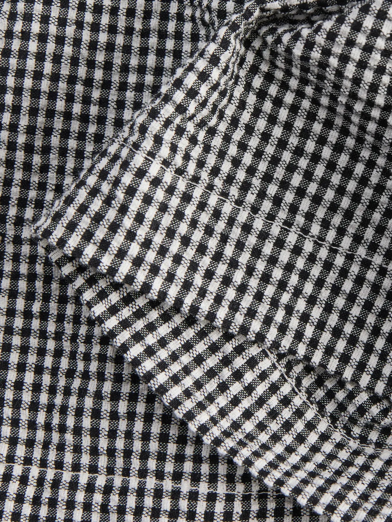 JJXX ZOE SEERSUCKER STRAP TOP - BLACK GINGHAM