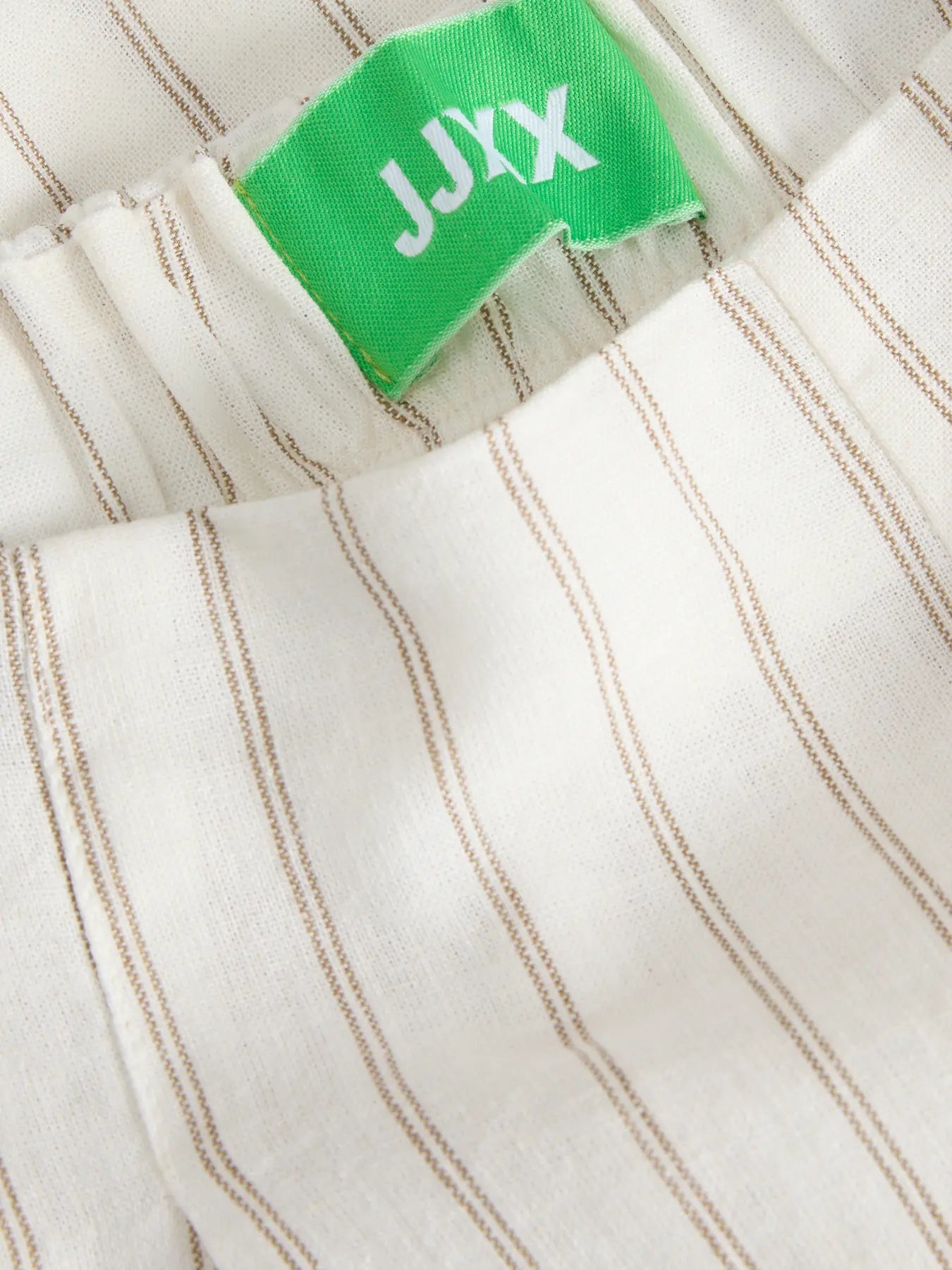 JJXX ALMIRA LINEN SHORTS - BLANC STRIPES