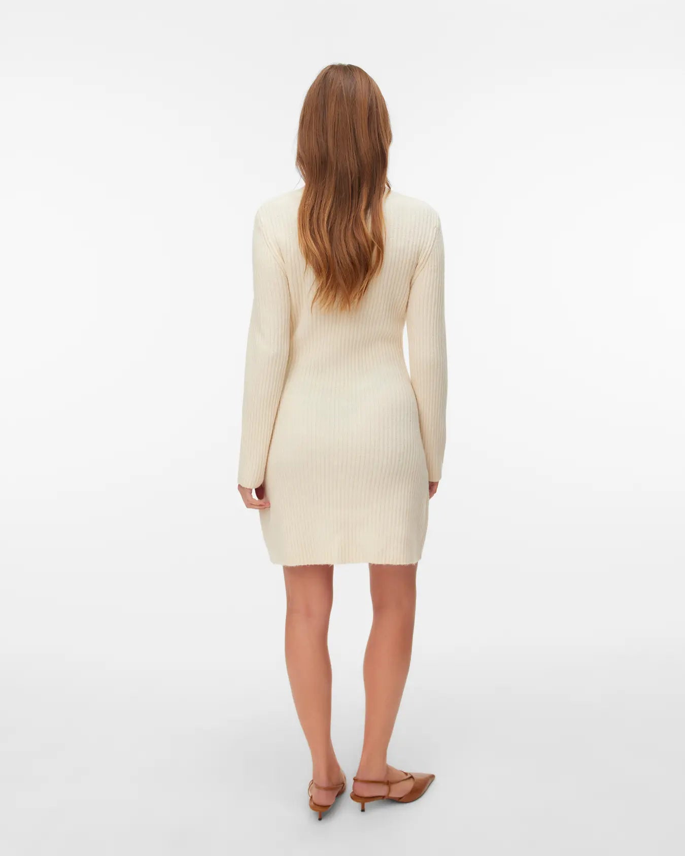 VM JOSANNA LS KNIT DRESS - BIRCH