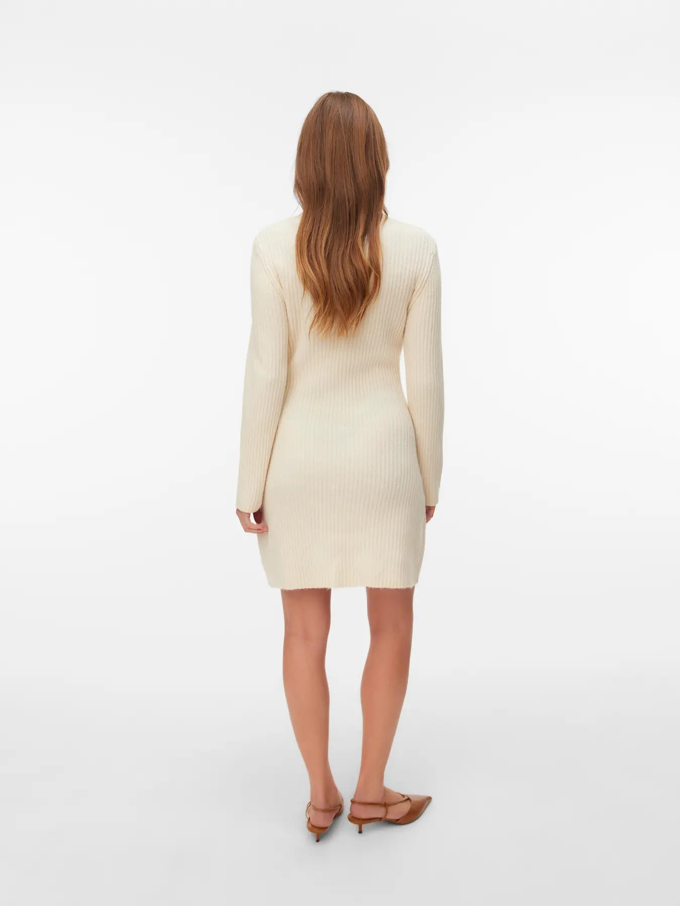VM JOSANNA LS KNIT DRESS - BIRCH