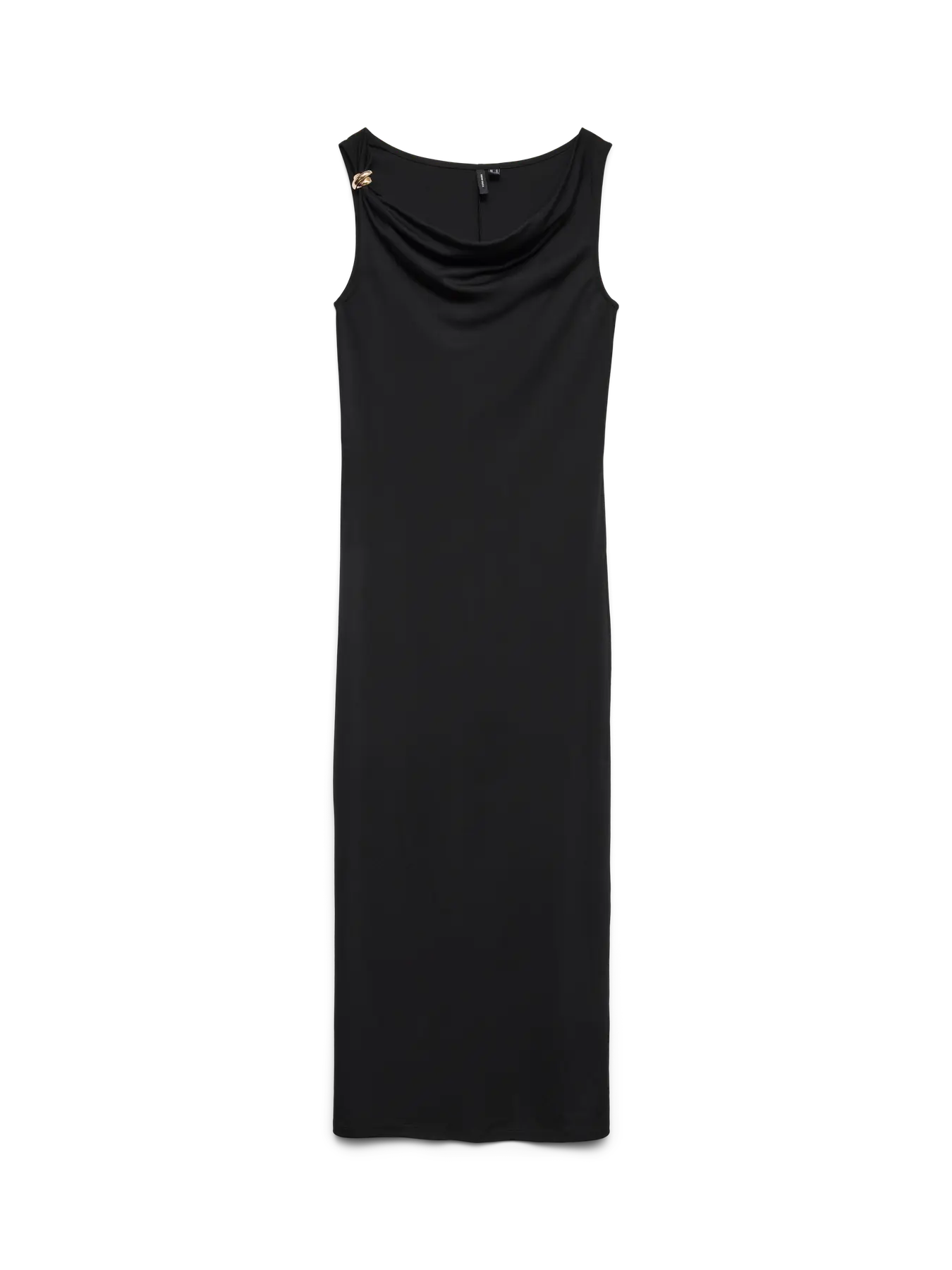 VM CARLY FITTED ANKLE DRESS - BLACK