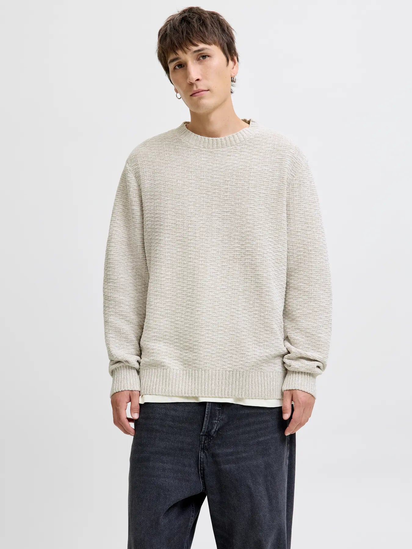 JJ JEREMY KNIT MOCK NECK SWEATER - MOONSTRUCK