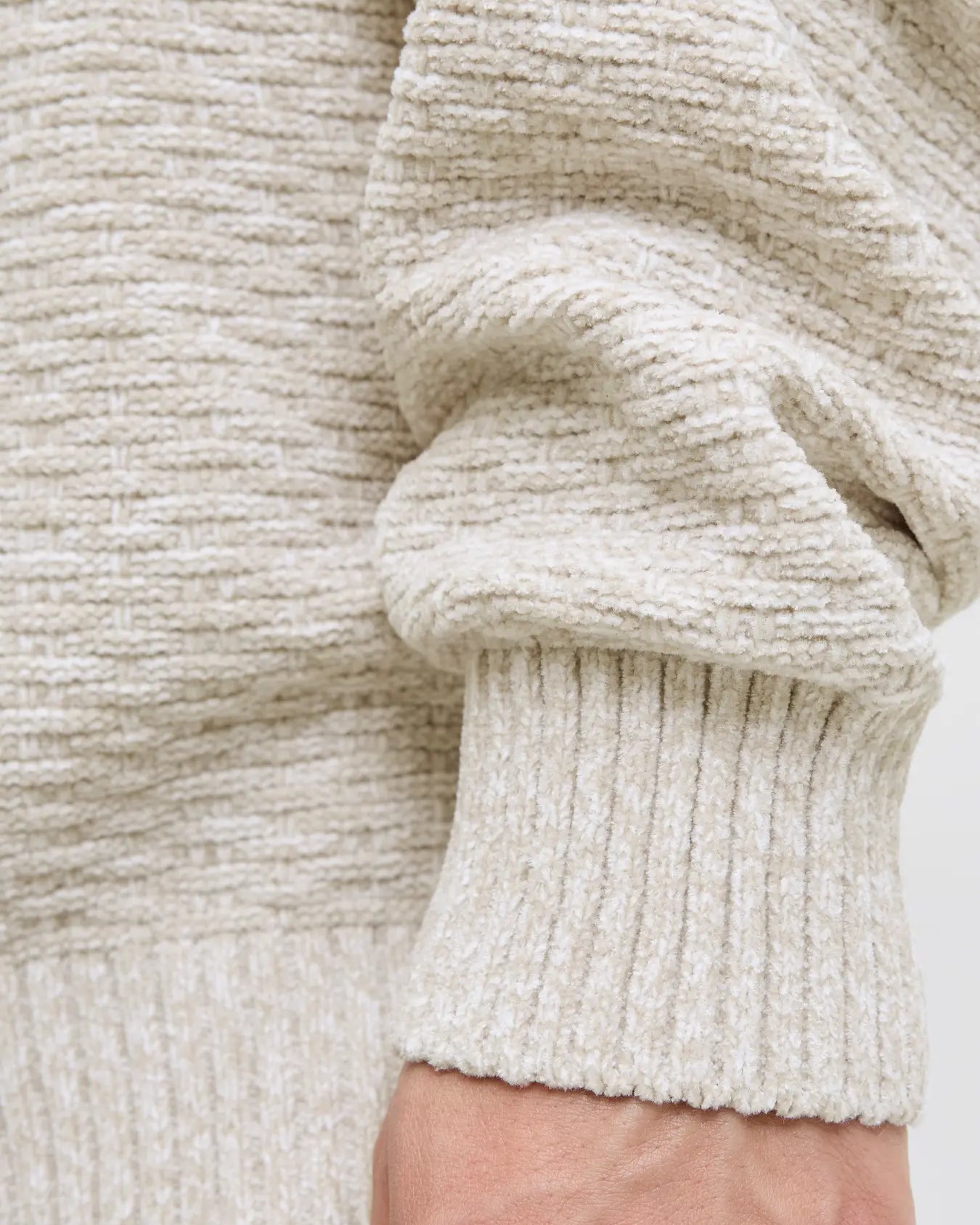 JJ JEREMY KNIT MOCK NECK SWEATER - MOONSTRUCK