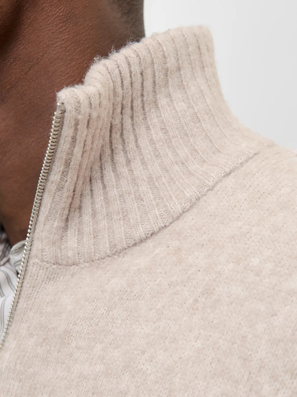JJ SOHO OLLIE KNIT HALF ZIP SWEATER - ATMOSPHERE