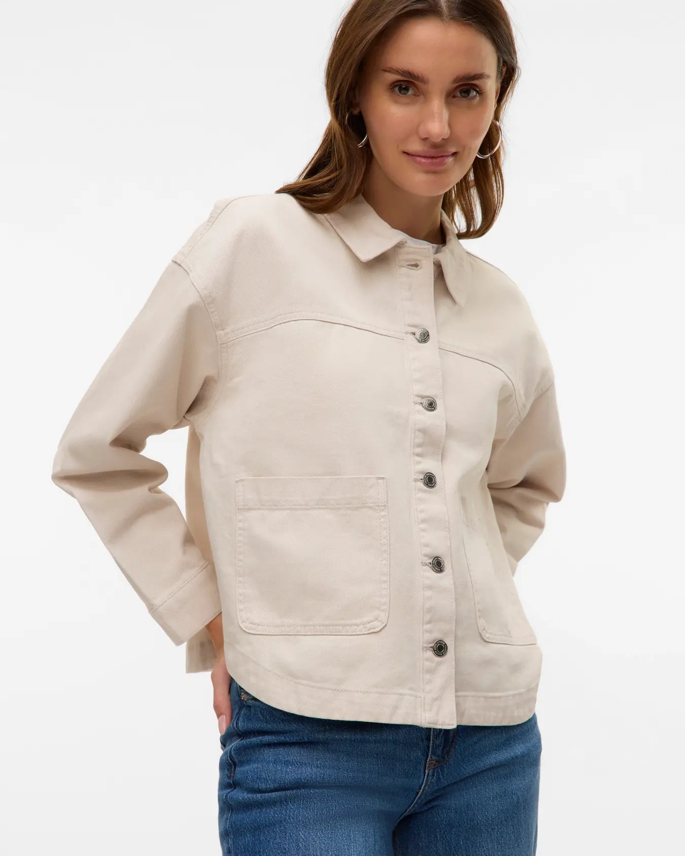 VM JAMIE DENIM SHACKET - BIRCH