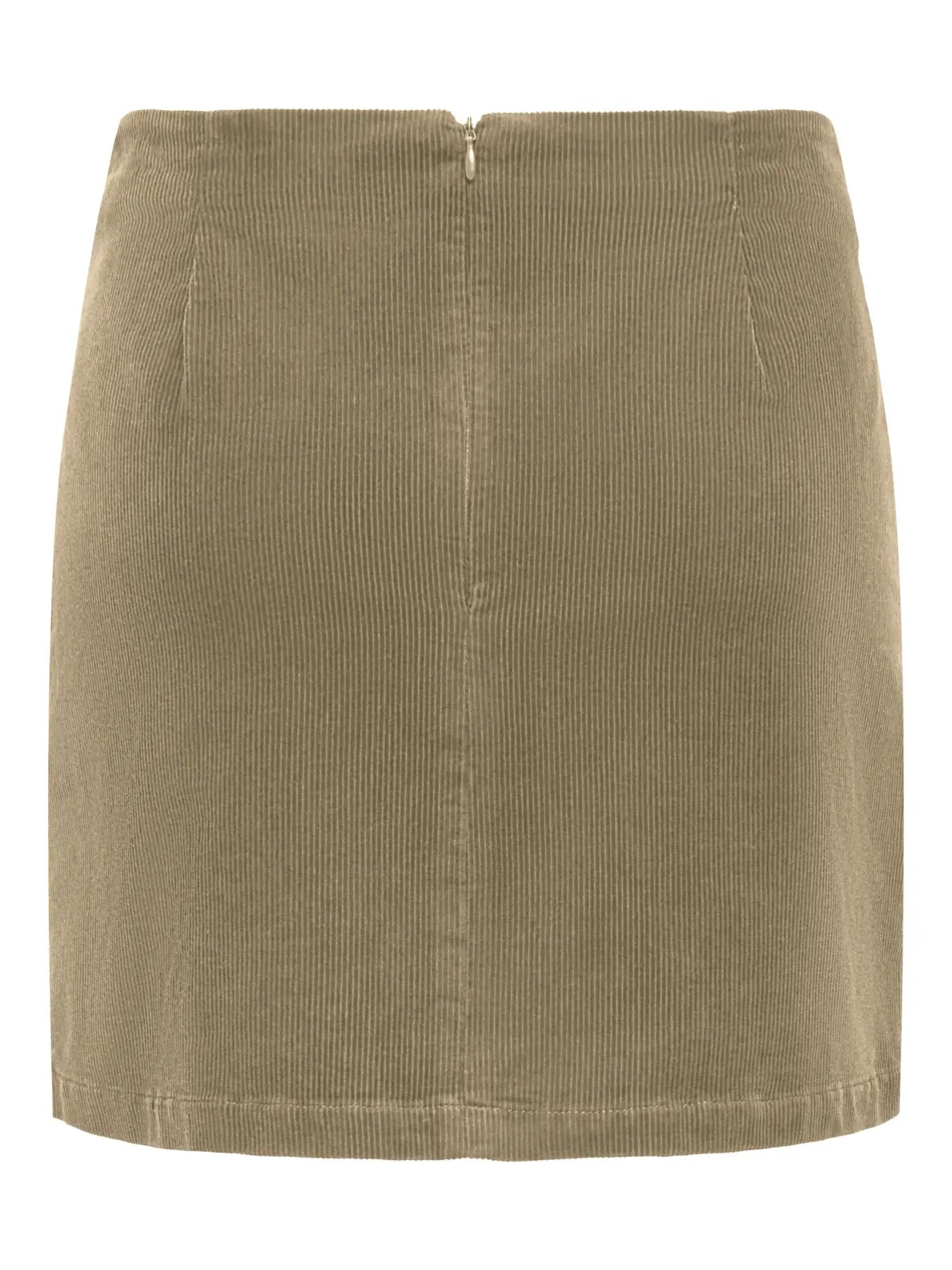 ONLY FLORA HW CORD SKIRT - WEATHERED TEAK