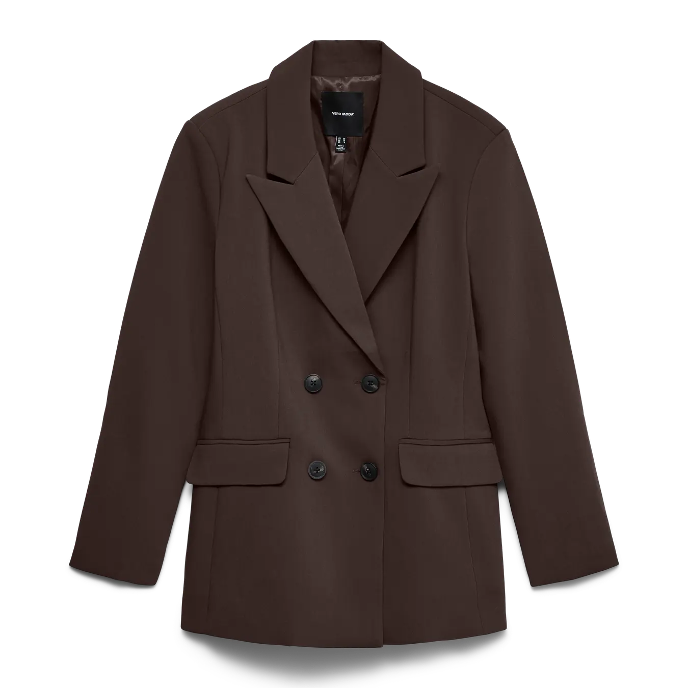 VM MAGNOLIA REGULAR FIT BLAZER - COFFEE BEAN