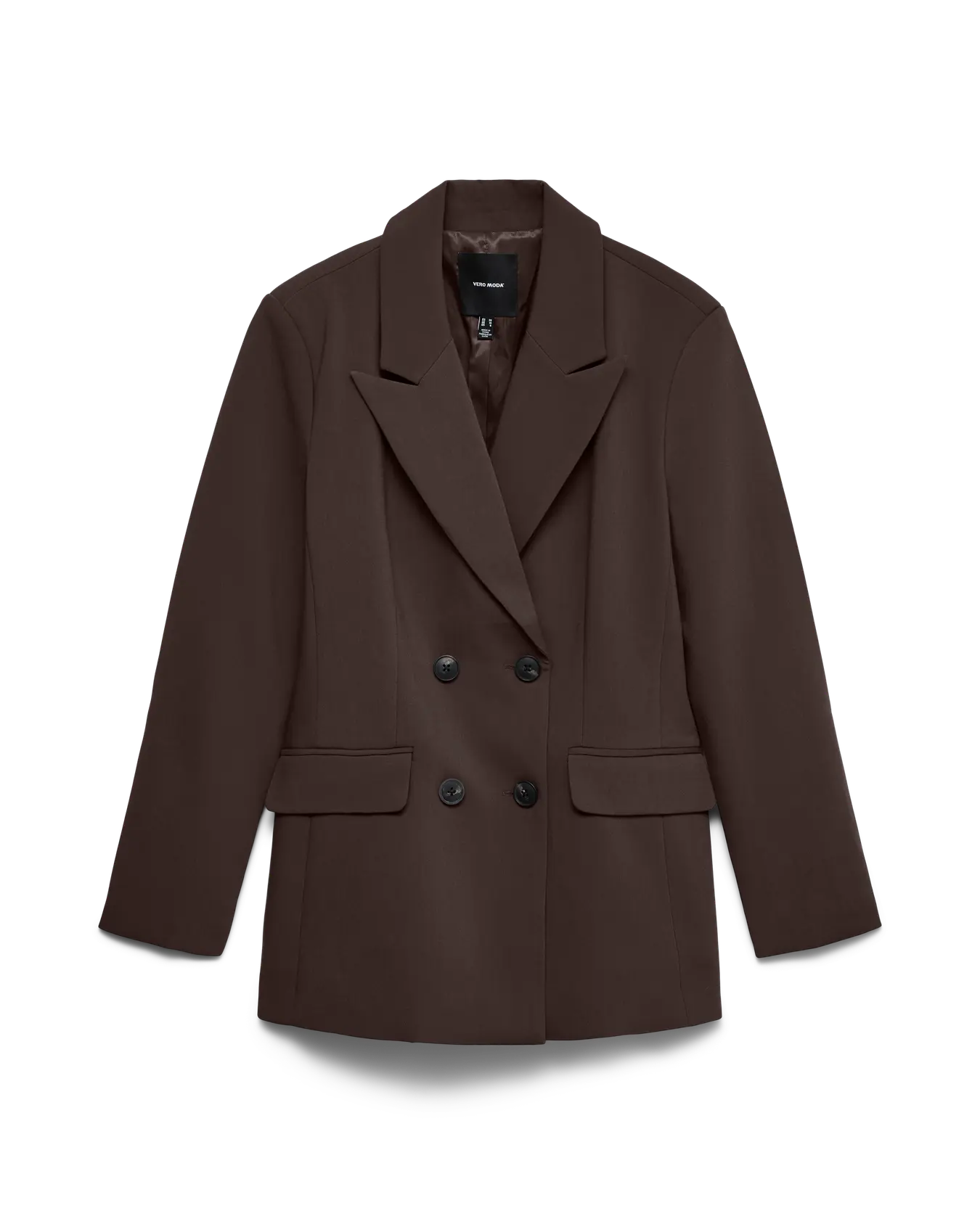 VM MAGNOLIA REGULAR FIT BLAZER - COFFEE BEAN