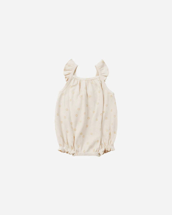 QUINCY MAE FLUTTER ROMPER - NATURAL