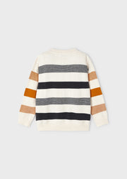 MAYORAL STRIPED PULLOVER - OATMEAL