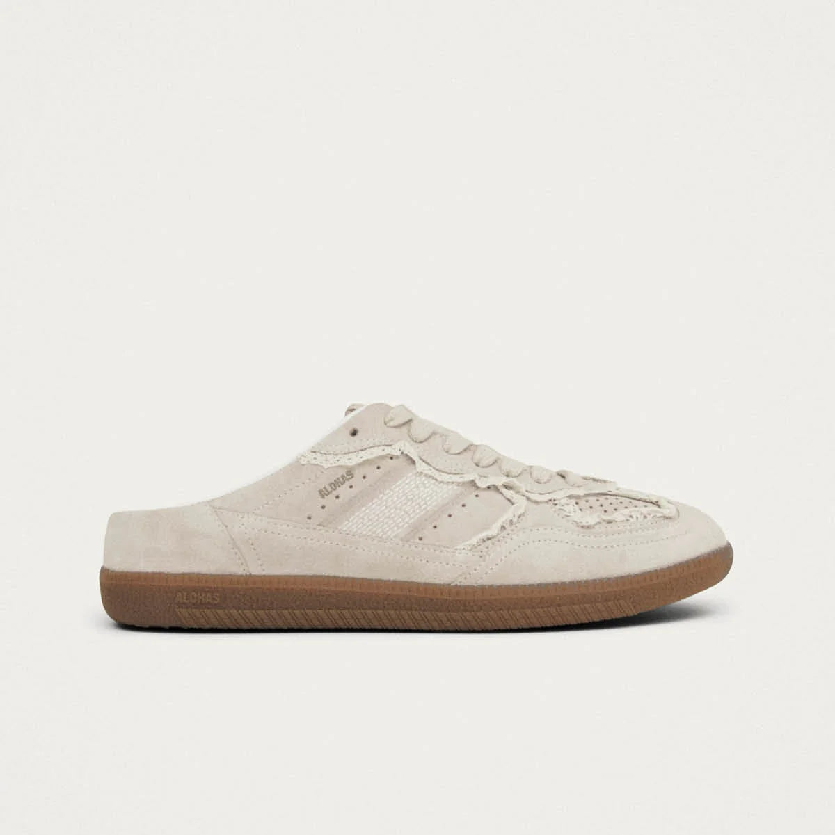 ALOHAS TB.490 MULE LEATHER SNEAKERS - CROCHET CREAM