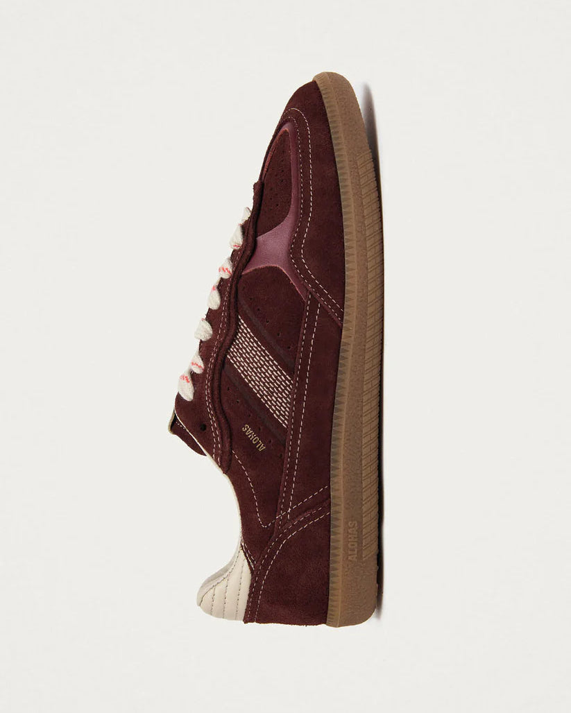 ALOHAS TB.490 RIFE LEATHER SNEAKERS - BURGUNDY