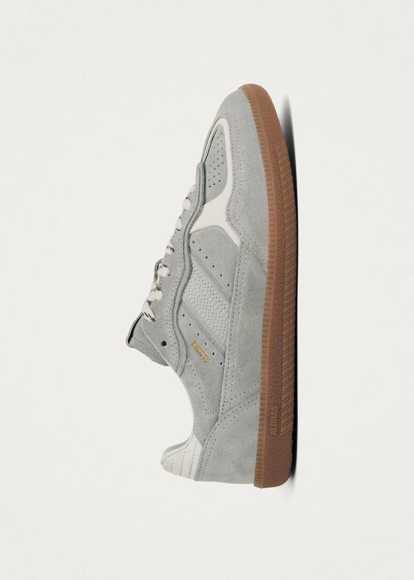 ALOHAS TB.490 RIFE LEATHER SNEAKERS - GREY