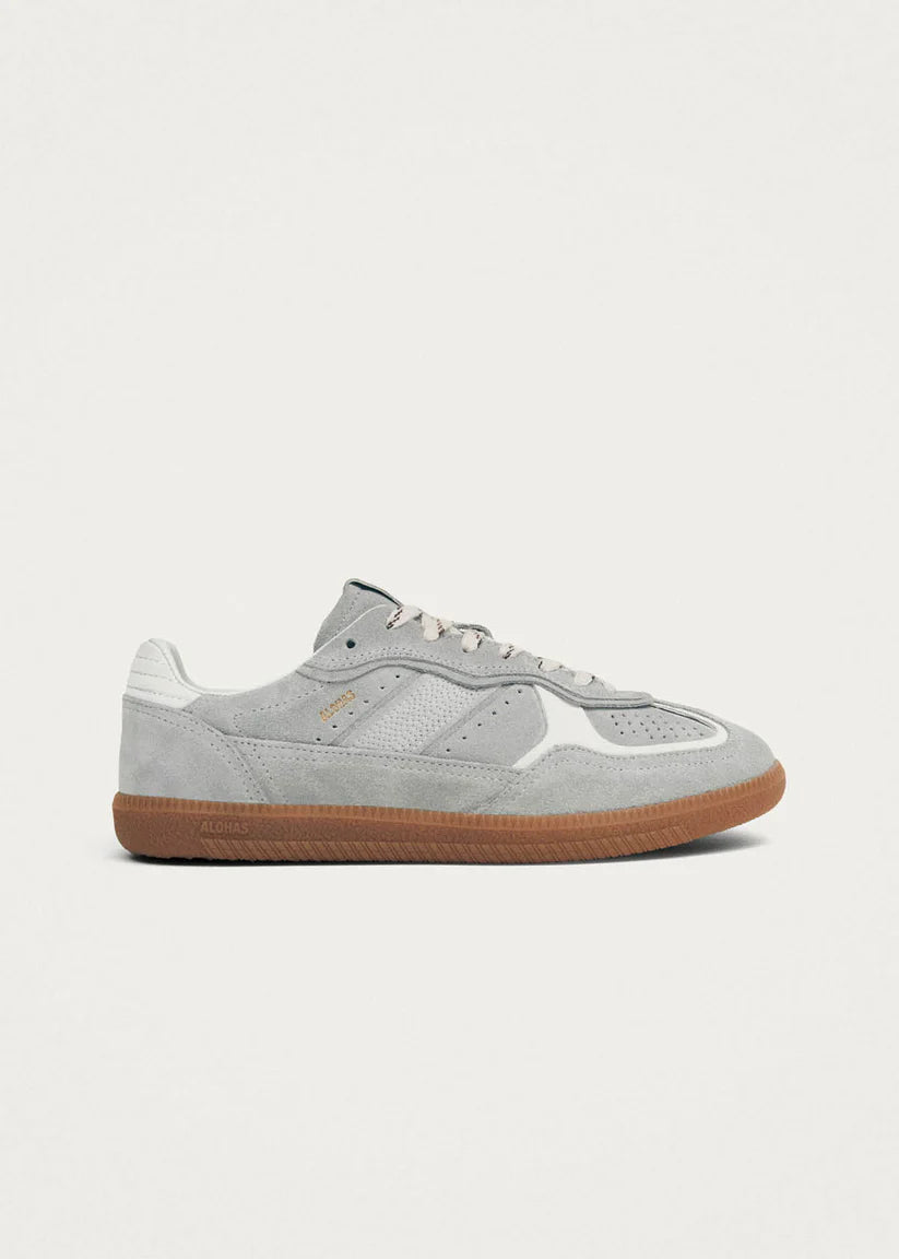 ALOHAS TB.490 RIFE LEATHER SNEAKERS - GREY