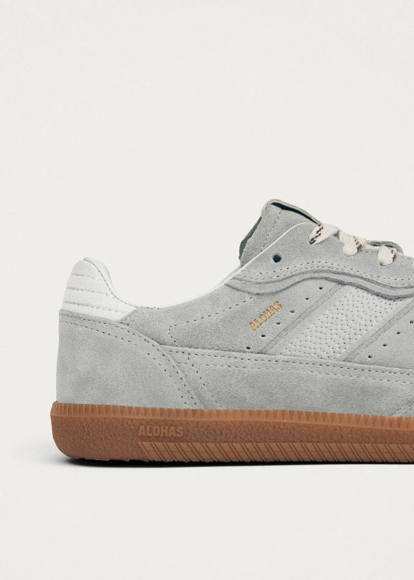 ALOHAS TB.490 RIFE LEATHER SNEAKERS - GREY