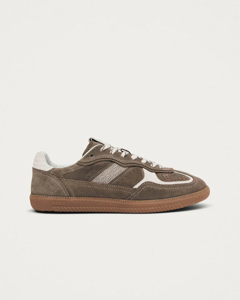 ALOHAS TB.490 RIFE LEATHER SNEAKERS - TAUPE SUEDE