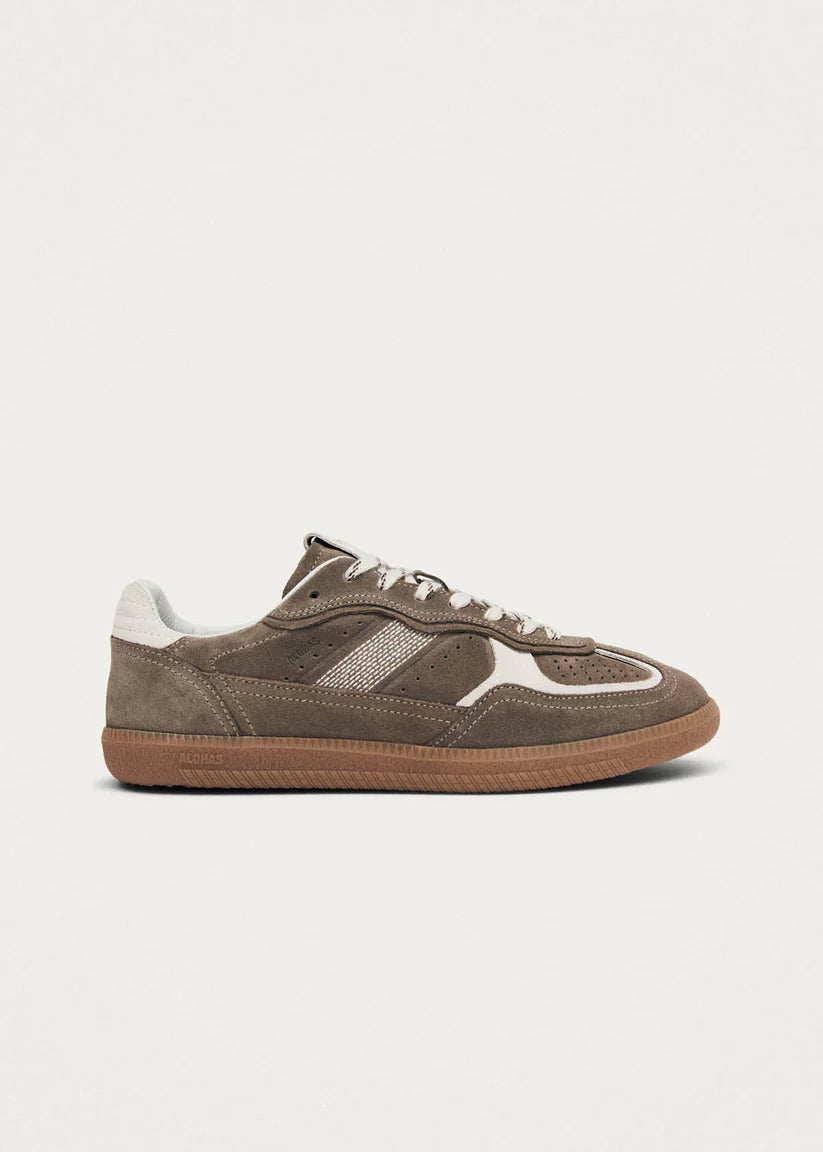 ALOHAS TB.490 RIFE LEATHER SNEAKERS - TAUPE SUEDE