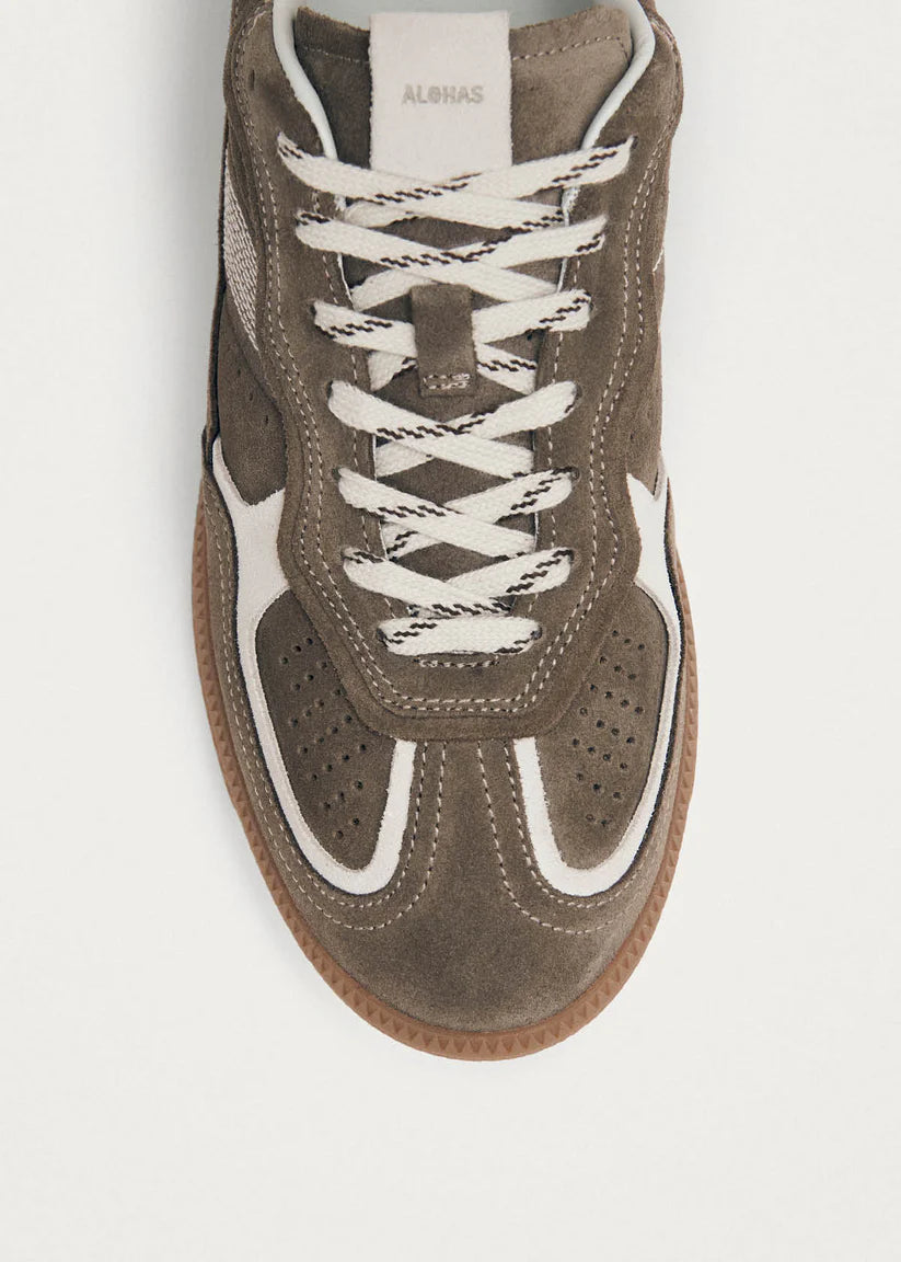 ALOHAS TB.490 RIFE LEATHER SNEAKERS - TAUPE SUEDE