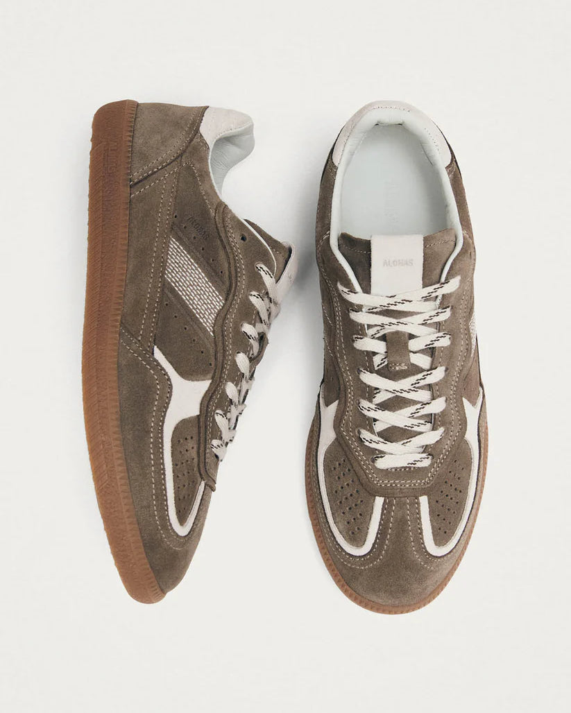 ALOHAS TB.490 RIFE LEATHER SNEAKERS - TAUPE SUEDE