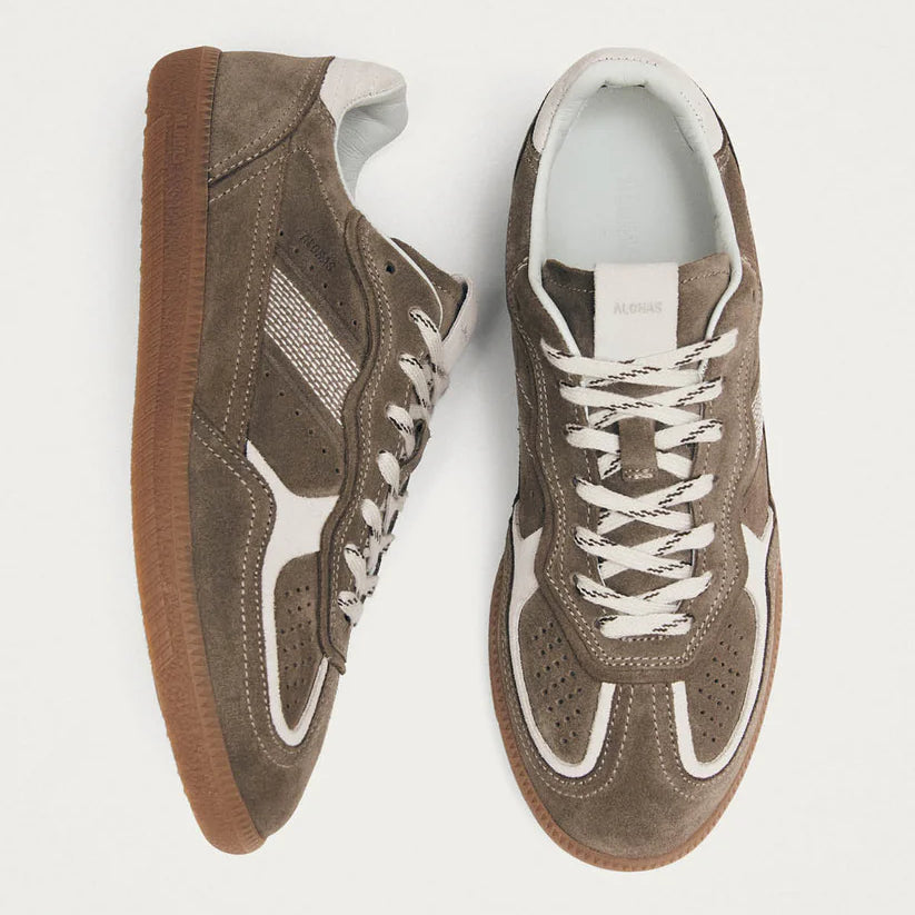 ALOHAS TB.490 RIFE LEATHER SNEAKERS - TAUPE SUEDE