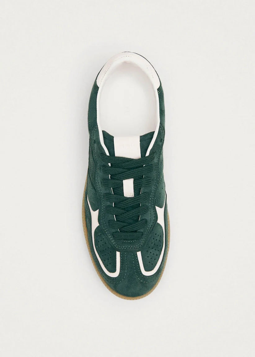 ALOHAS TB.490 RIFE LEATHER SNEAKERS - FOREST GREEN