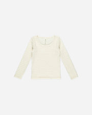 RYLEE + CRU TEXTURED LONG SLEEVE - IVORY