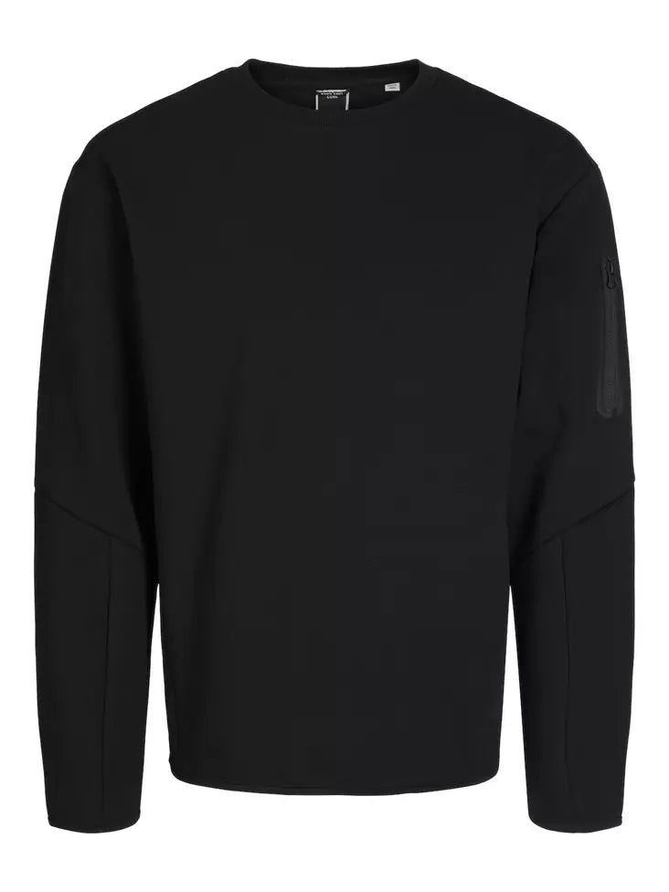 FUSION SWEAT CREW NECK - BLACK