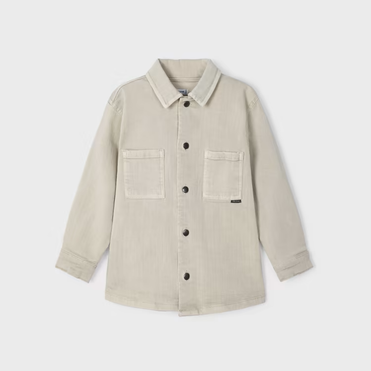 MAYORAL LS OVERSHIRT - STONE