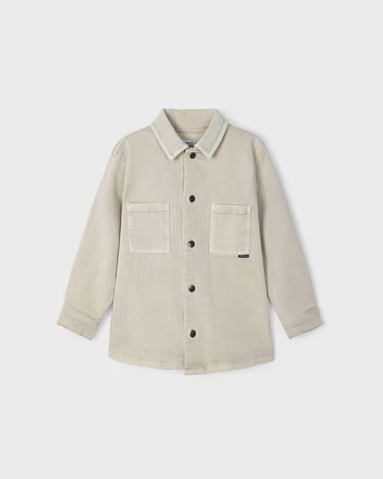 MAYORAL LS OVERSHIRT - STONE