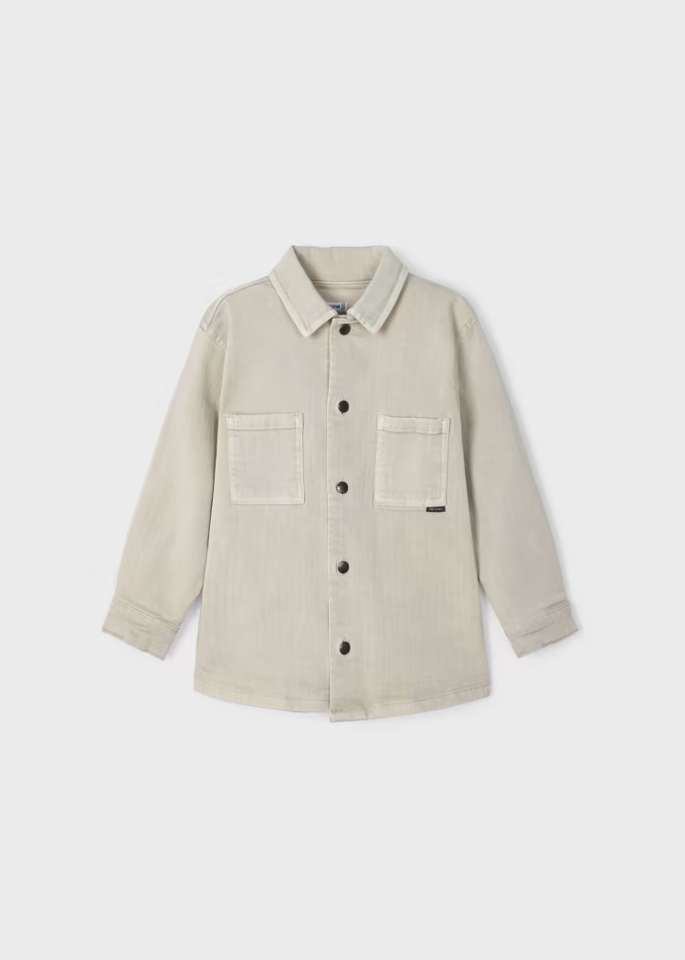 MAYORAL LS OVERSHIRT - STONE