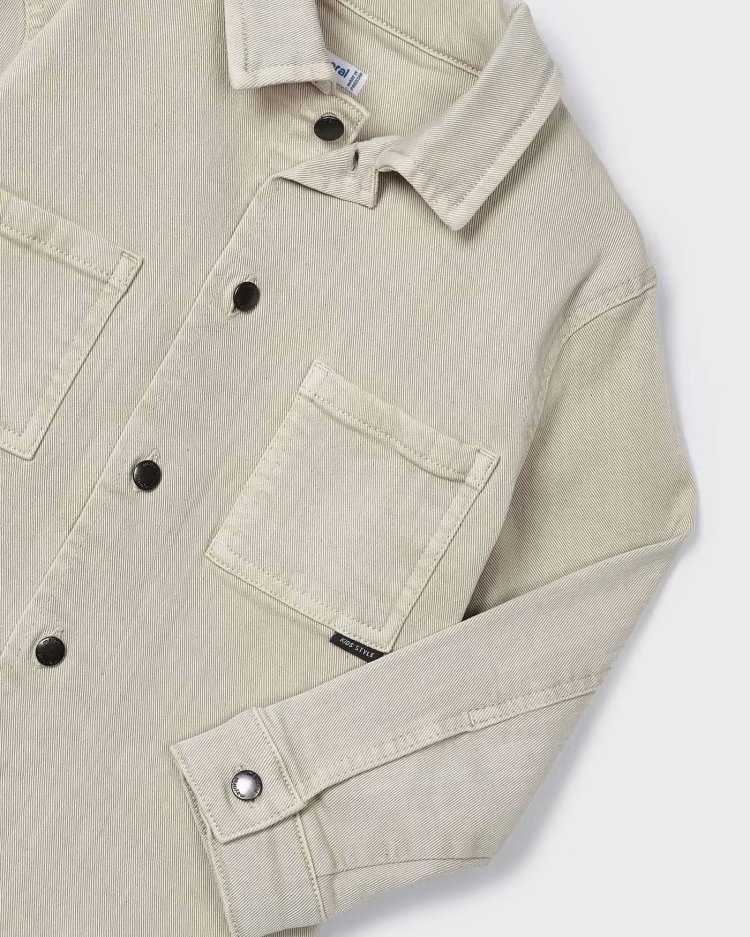 MAYORAL LS OVERSHIRT - STONE