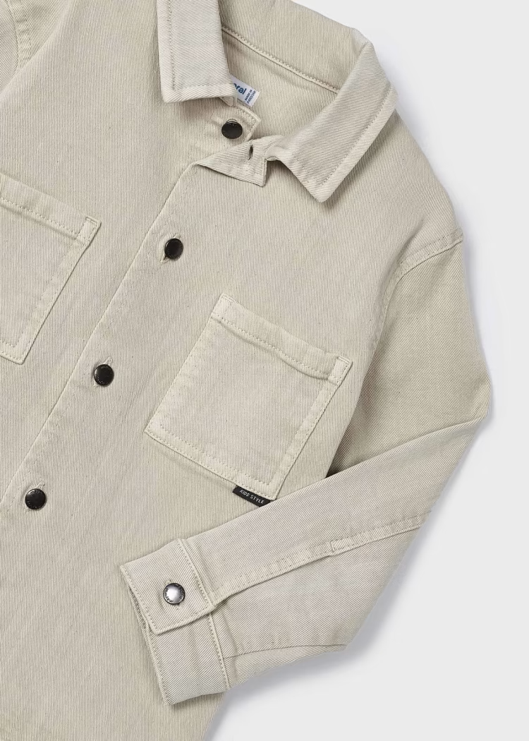 MAYORAL LS OVERSHIRT - STONE