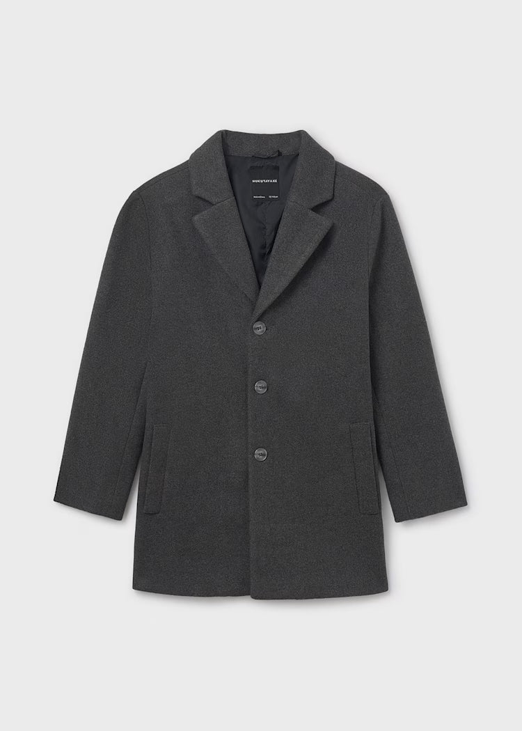 MAYORAL LONG DRESS COAT - SHADOW