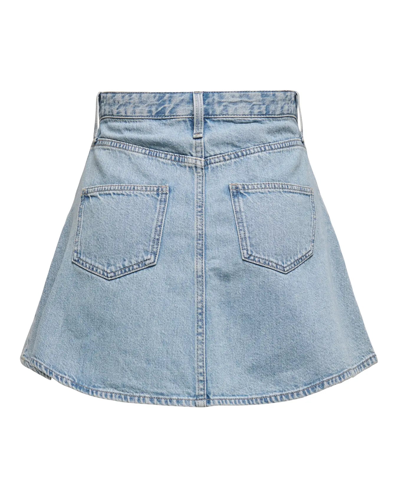 ONLY EDEN A LINE DENIM SKIRT - LIGHT BLUE WASH
