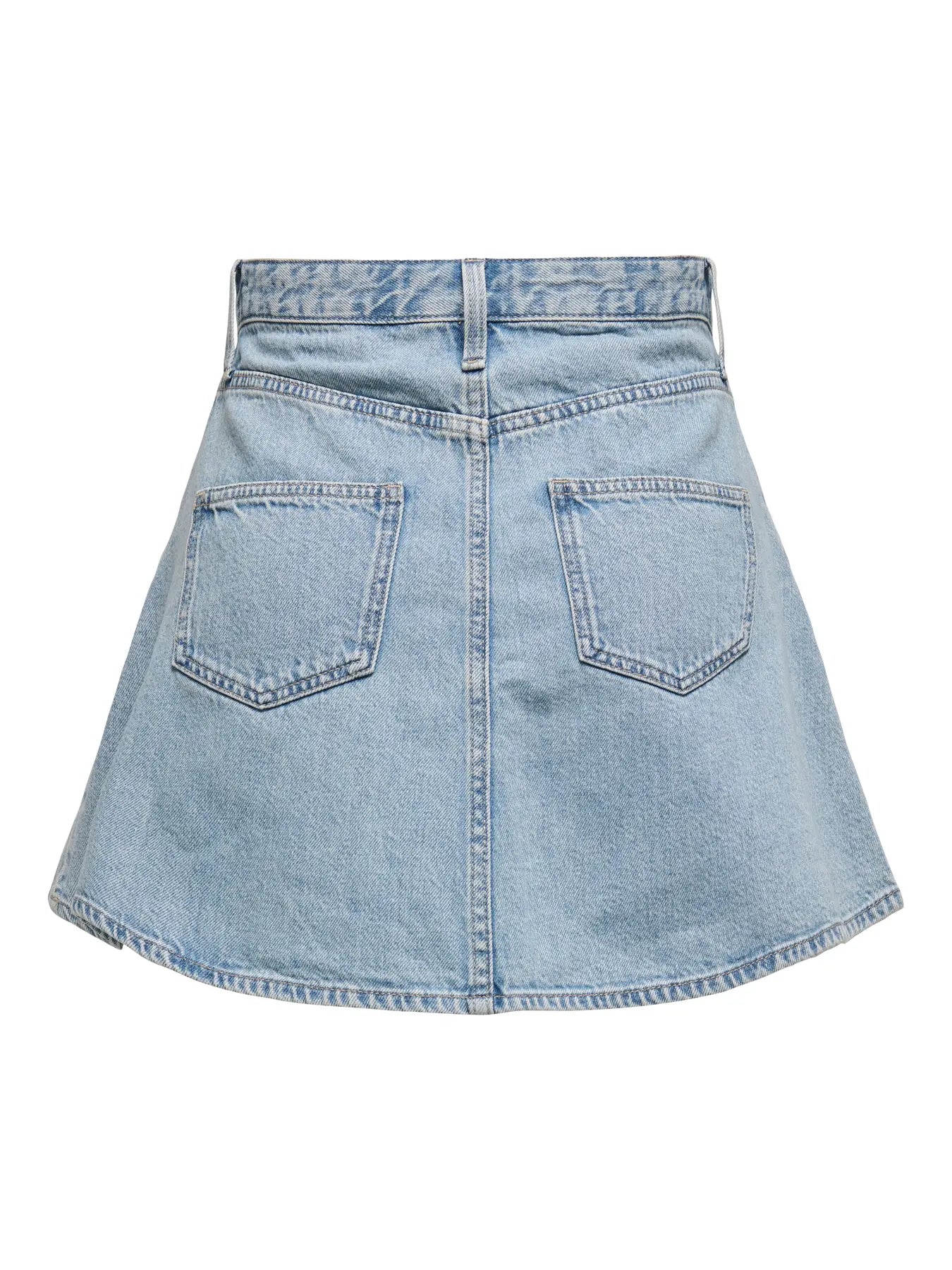 ONLY EDEN A LINE DENIM SKIRT - LIGHT BLUE WASH