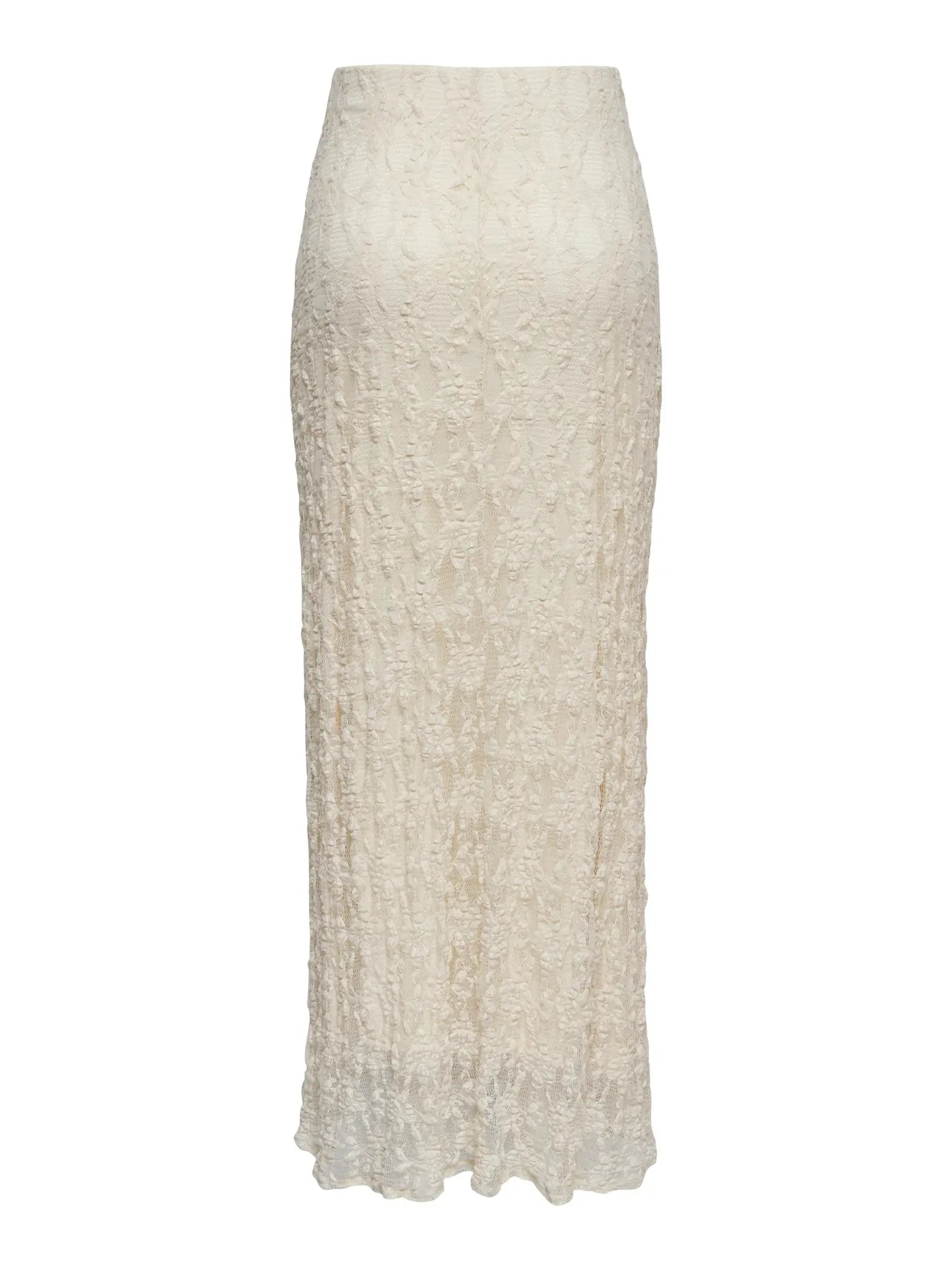 ONLY ALBINA MAXI LACE SKIRT - BIRCH