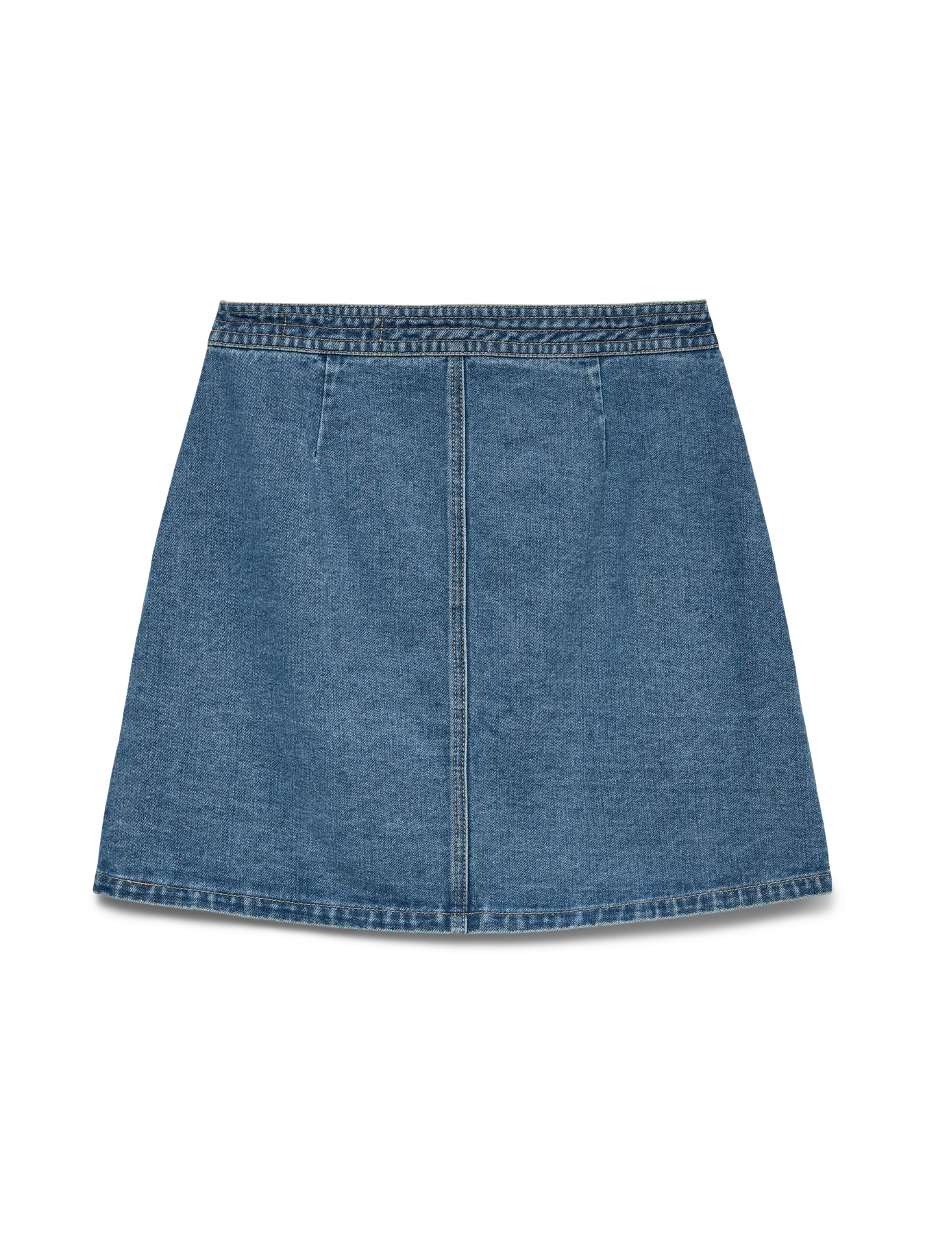 VM LIZA DENIM WRAP SKIRT - MEDIUM BLUE