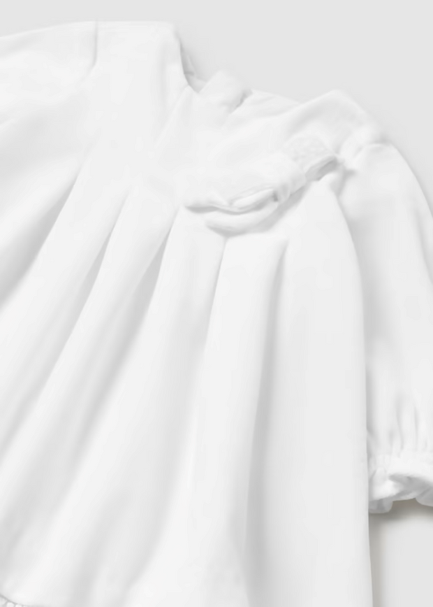 MAYORAL VELVET DRESS - OFF WHITE