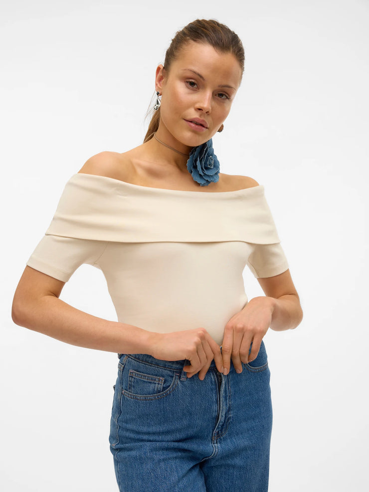 JADA OFF SHOULDER TOP - BIRCH