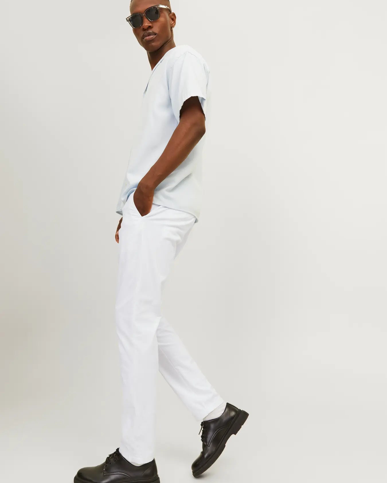 JJ MARCO BOWIE CHINO TROUSERS - WHITE