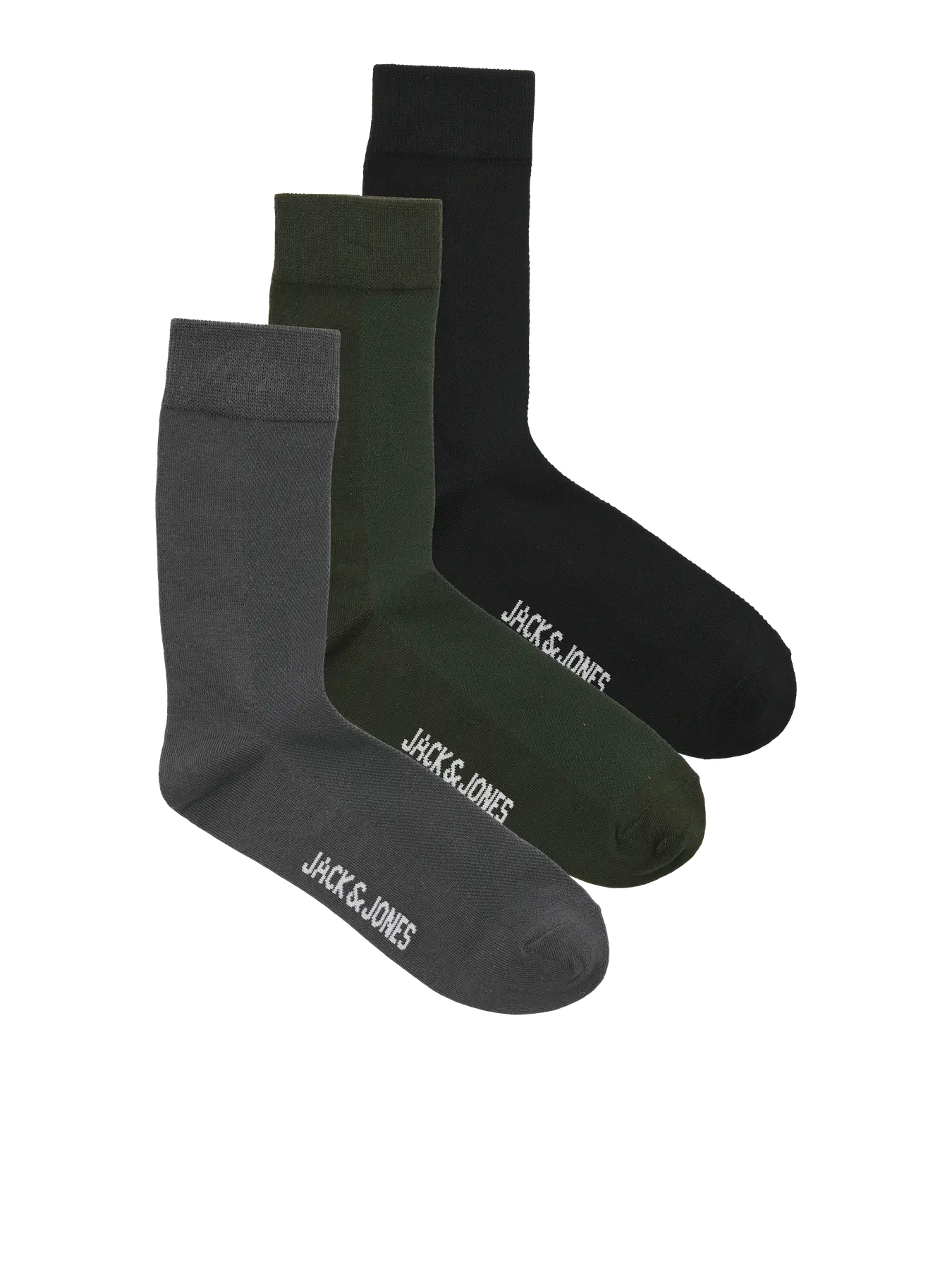 JJ CASHER 3PK SOLID SOCKS - ROSIN. TURBULENCE. BLACK.