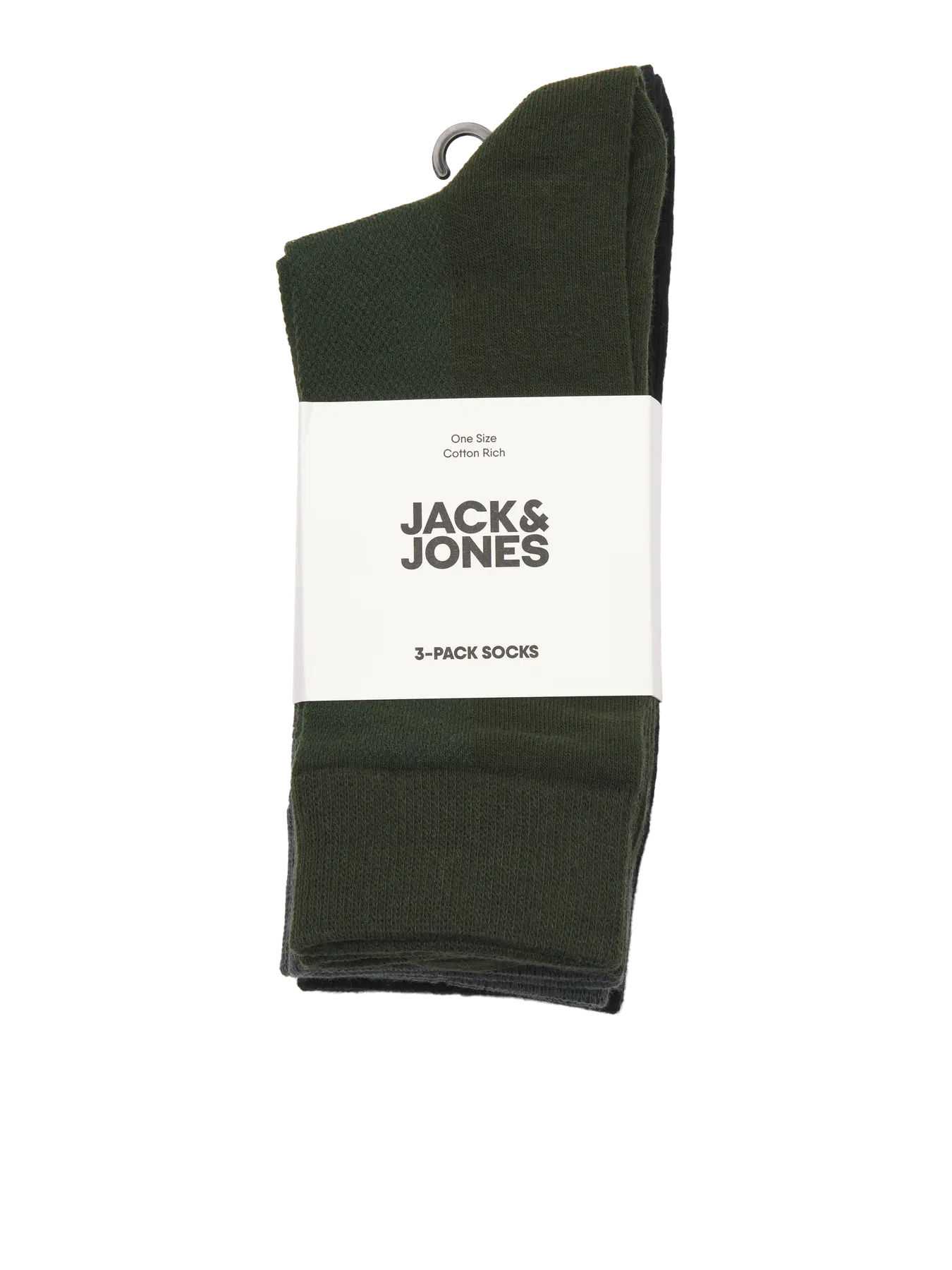 JJ CASHER 3PK SOLID SOCKS - ROSIN. TURBULENCE. BLACK.