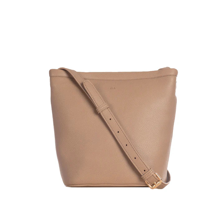ELA MINI MIA BUCKET BAG - TAUPE