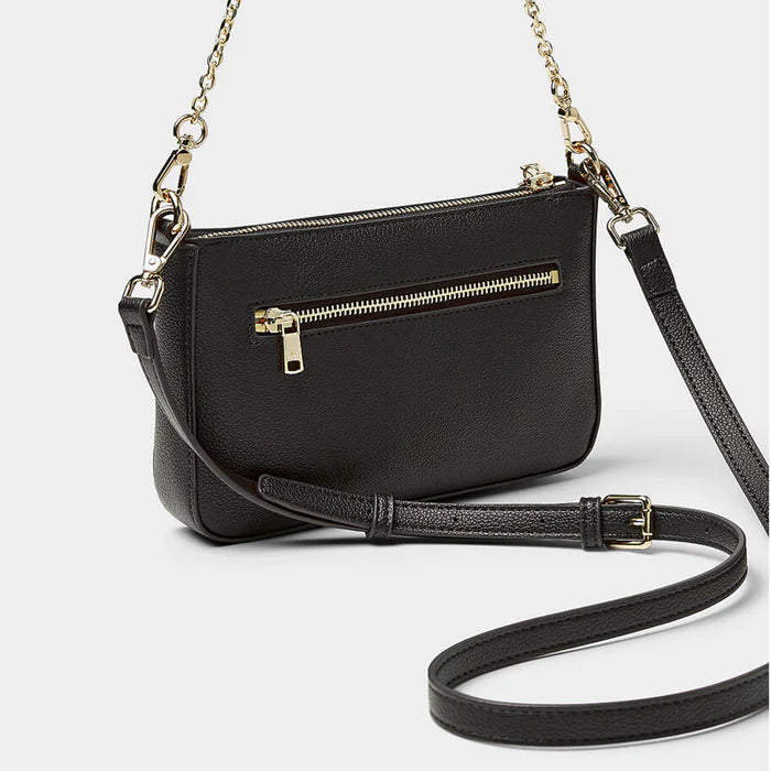 ELA CHARLOTTE BAG - BLACK PEBBLED