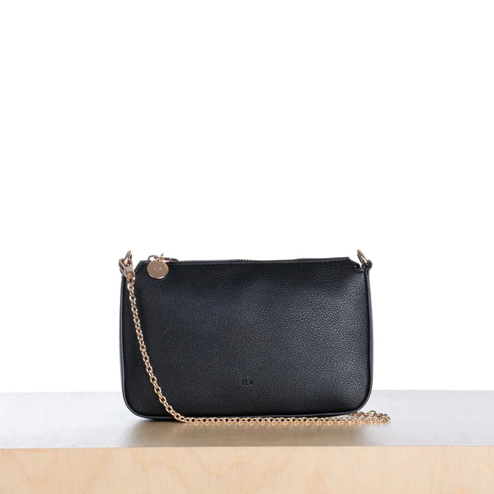 ELA CHARLOTTE BAG - BLACK PEBBLED
