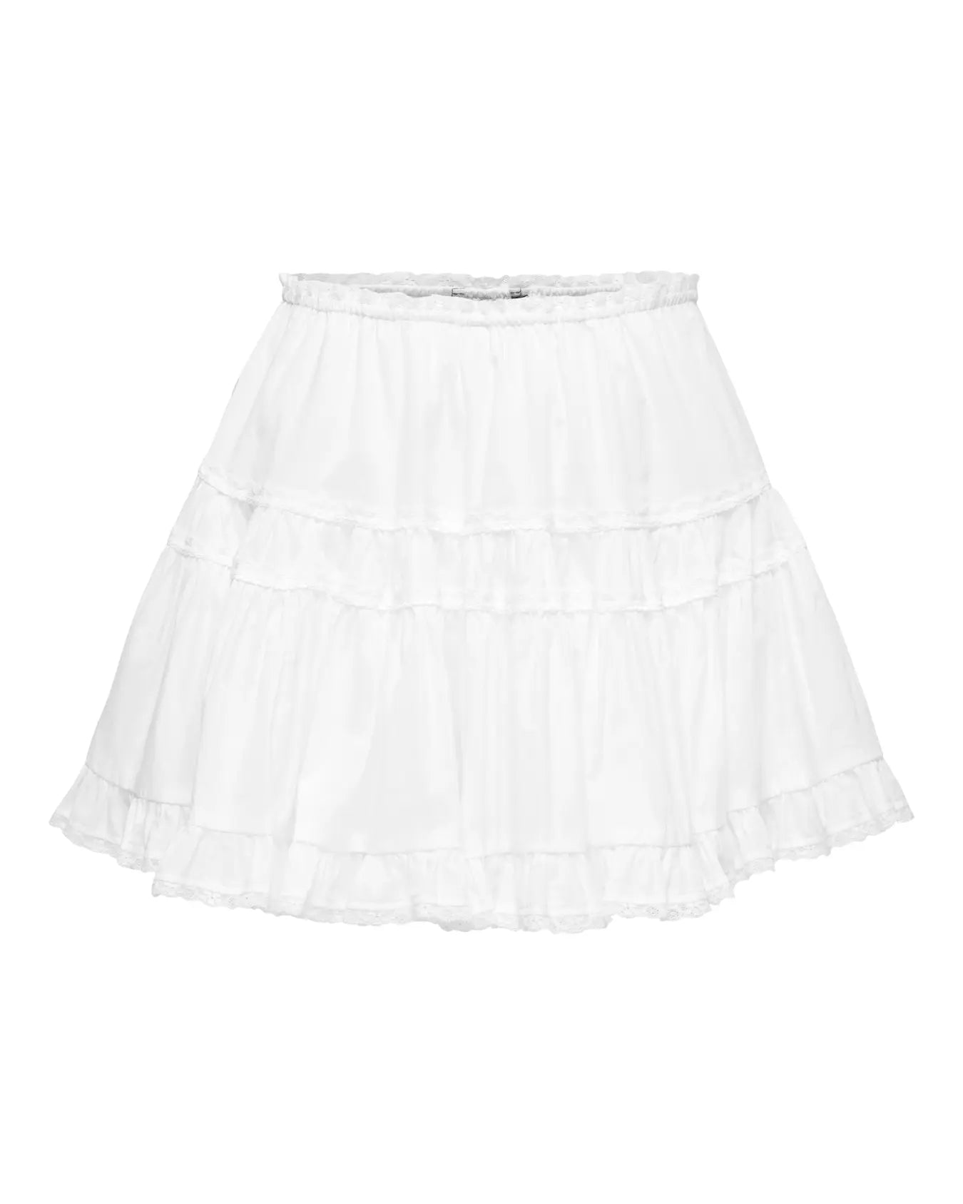 ONLY CAMPIRI FRILL SKIRT - CLOUD DANCER