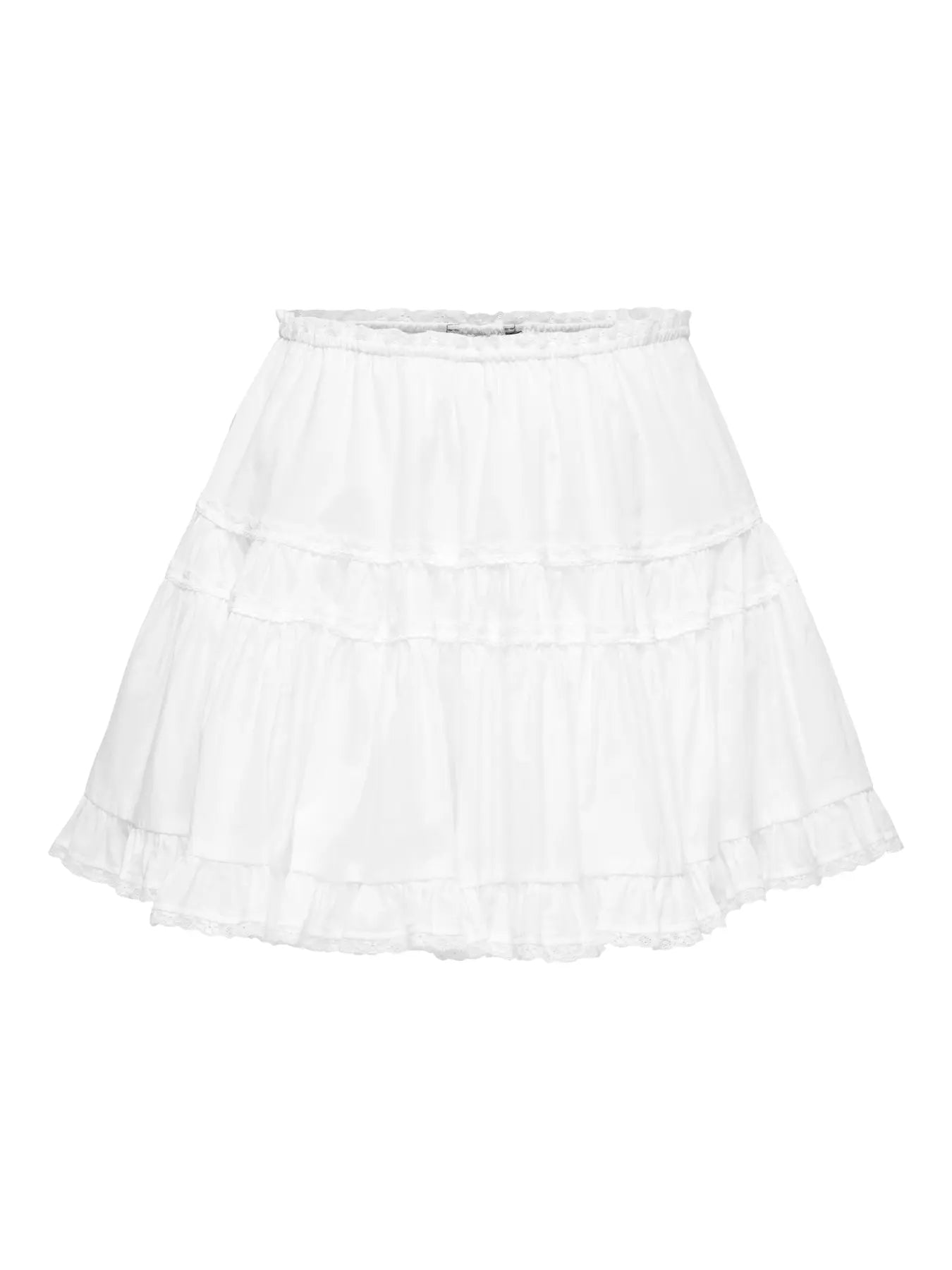 ONLY CAMPIRI FRILL SKIRT - CLOUD DANCER