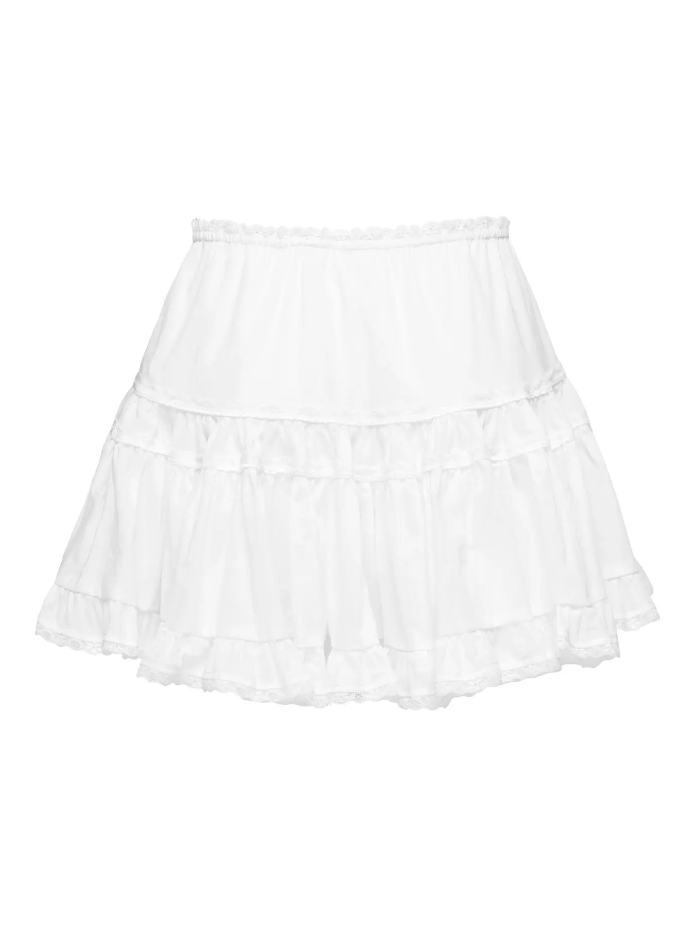 ONLY CAMPIRI FRILL SKIRT - CLOUD DANCER